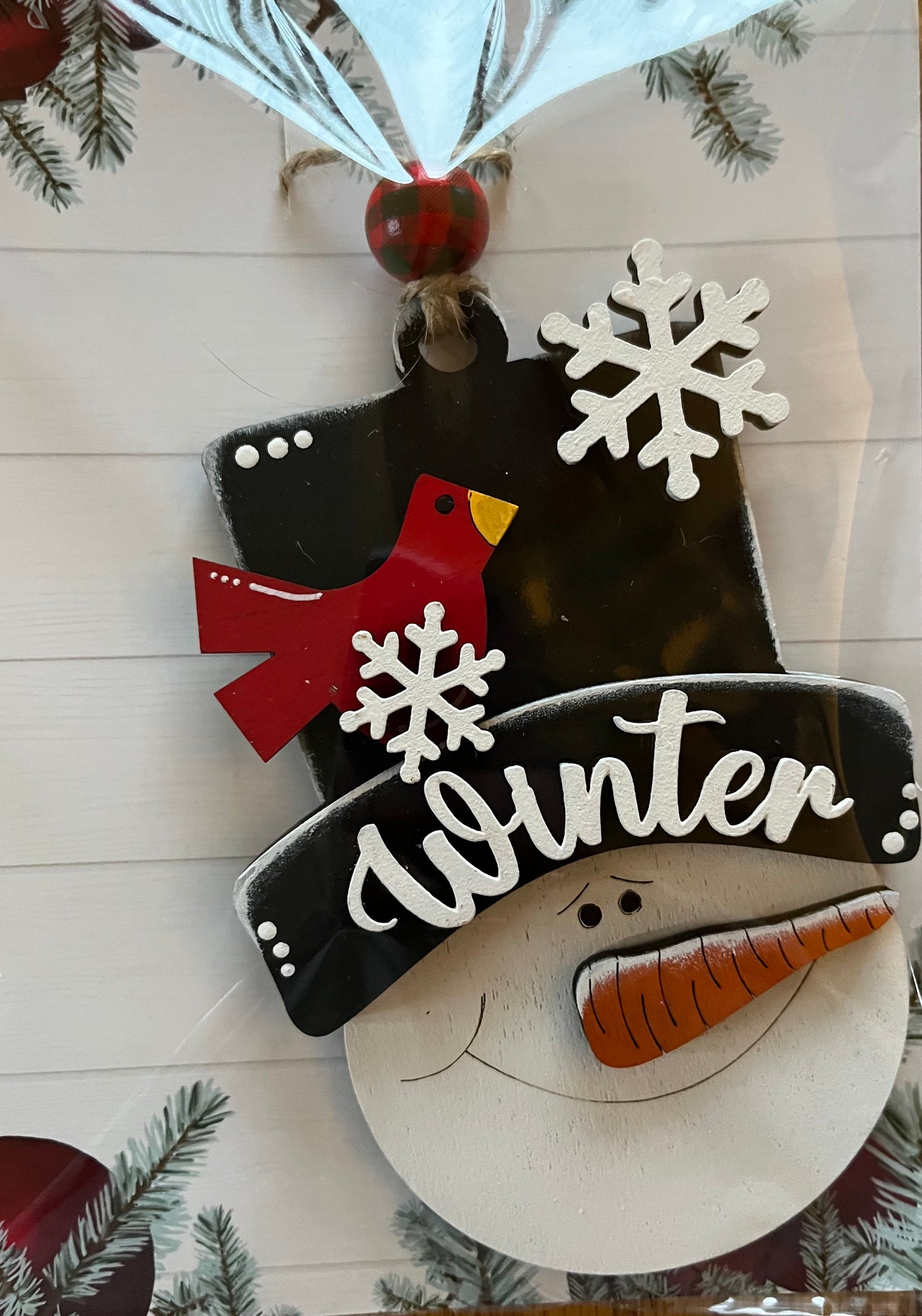 Winter Snowman Ornament