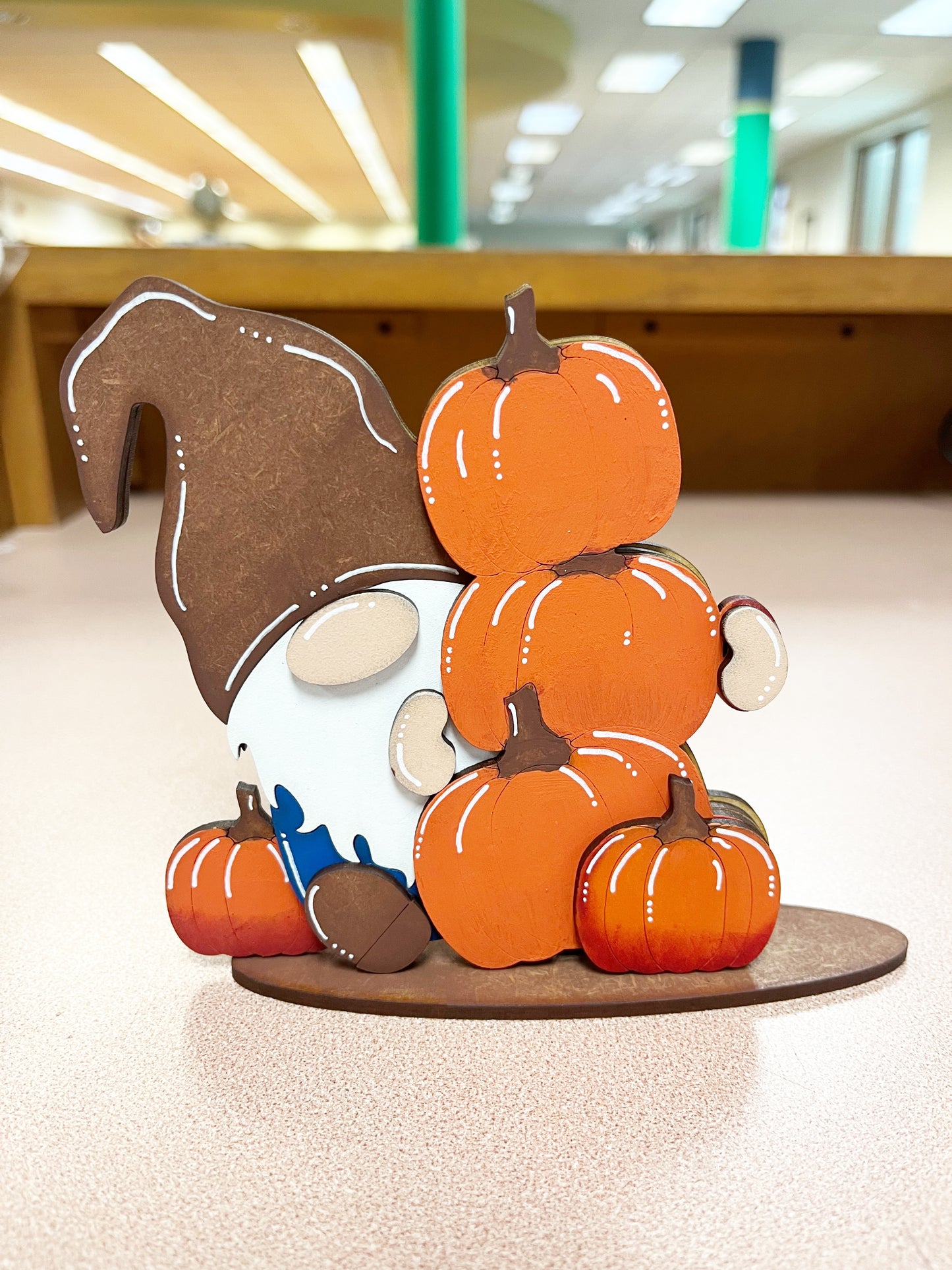 Pumpkin Gnome Shelf Sitter