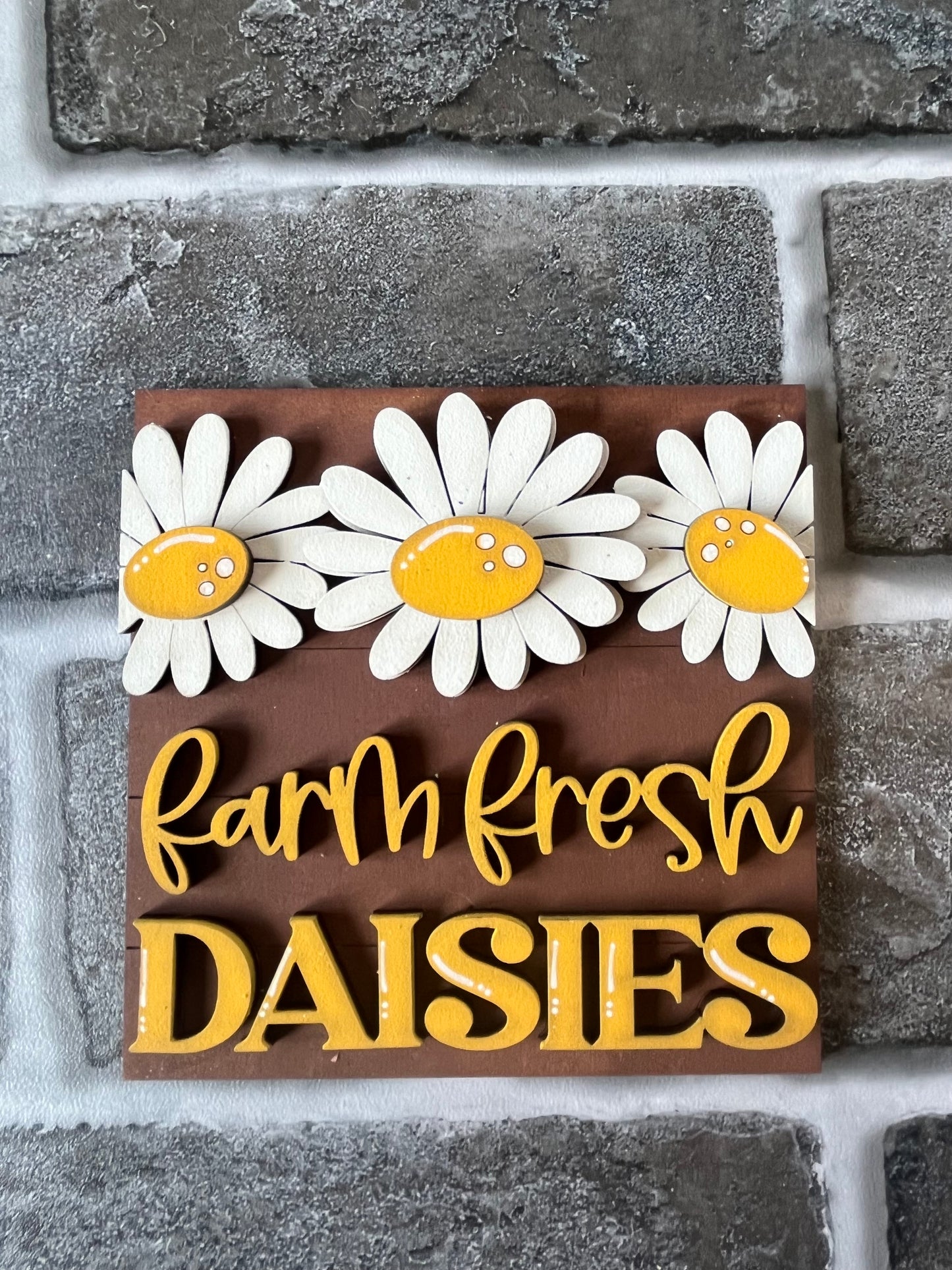 Farm Fresh Daisies Ladder Tile