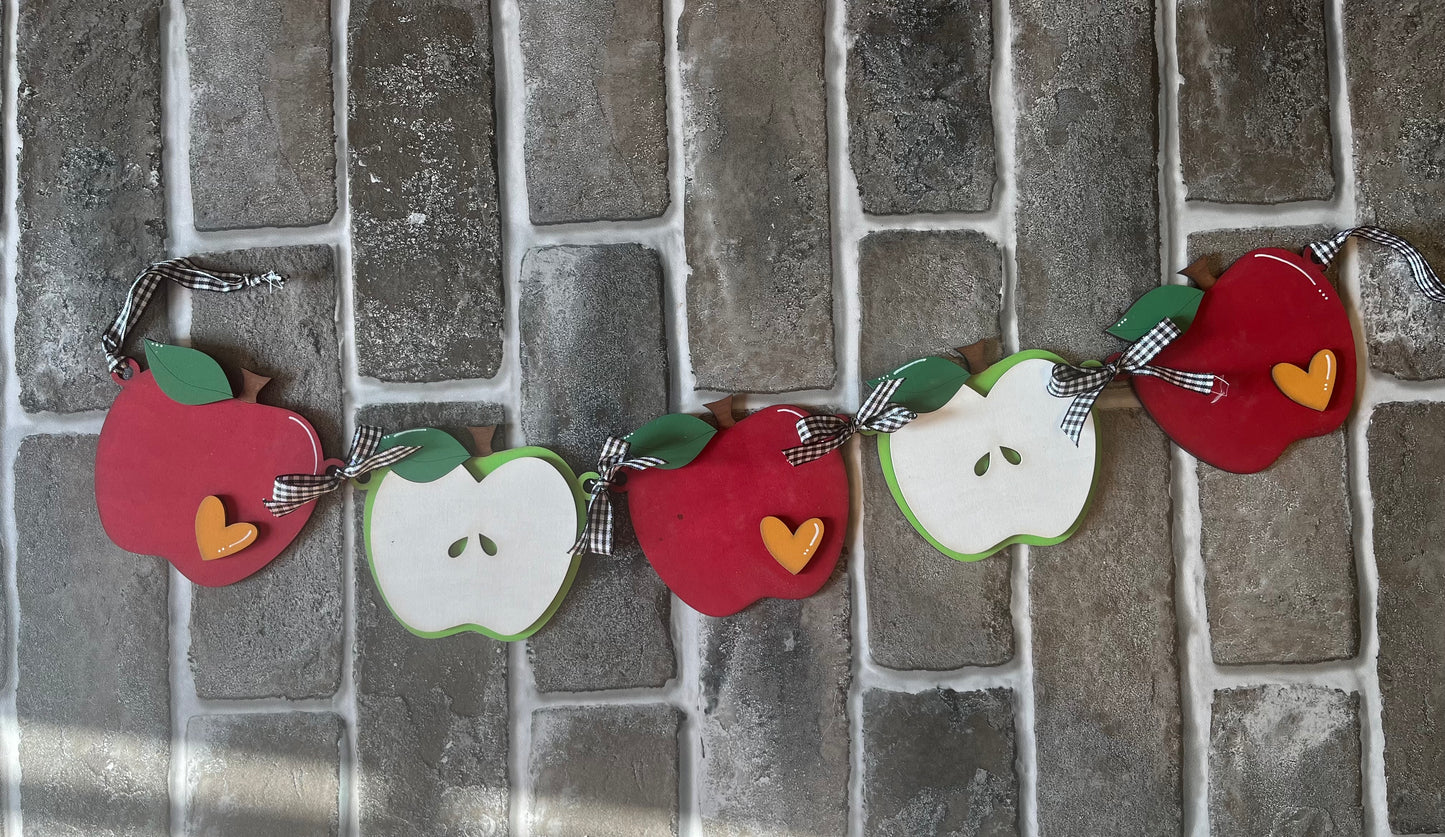 Apple Banner Garland