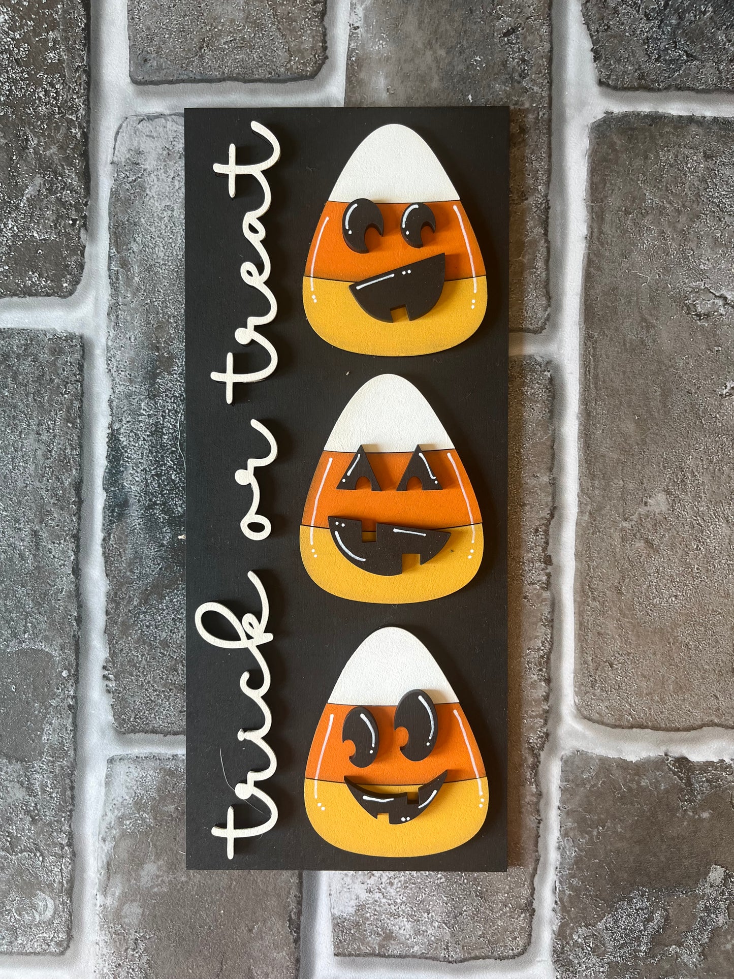 Trick or Treat Cany Corn Sign