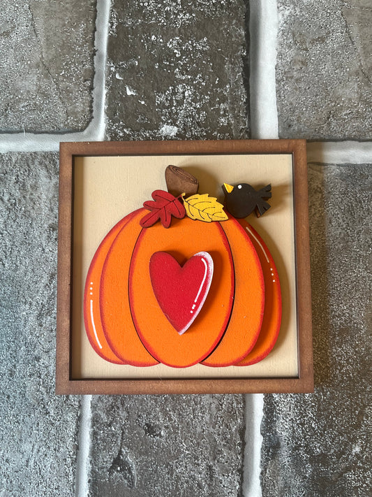Heart Pumpkin Ladder Tile