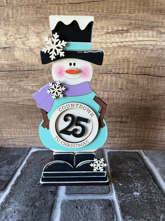 Snowman Interchangeable Countdown