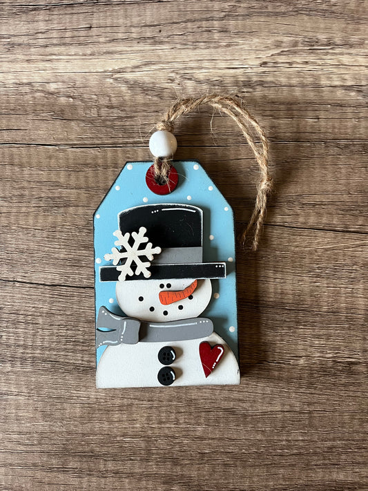 Snowman Gift Card Ornament