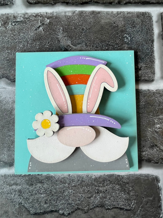 Easter Bunny Gnome Ladder Tile