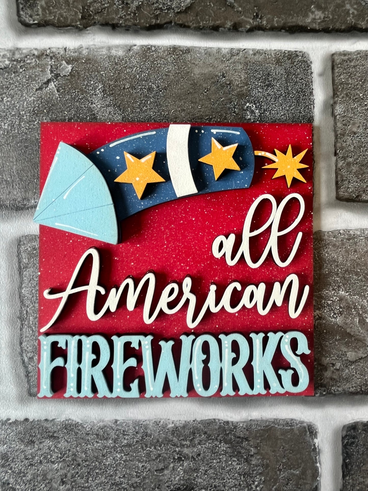 All American Fireworks Ladder Tile