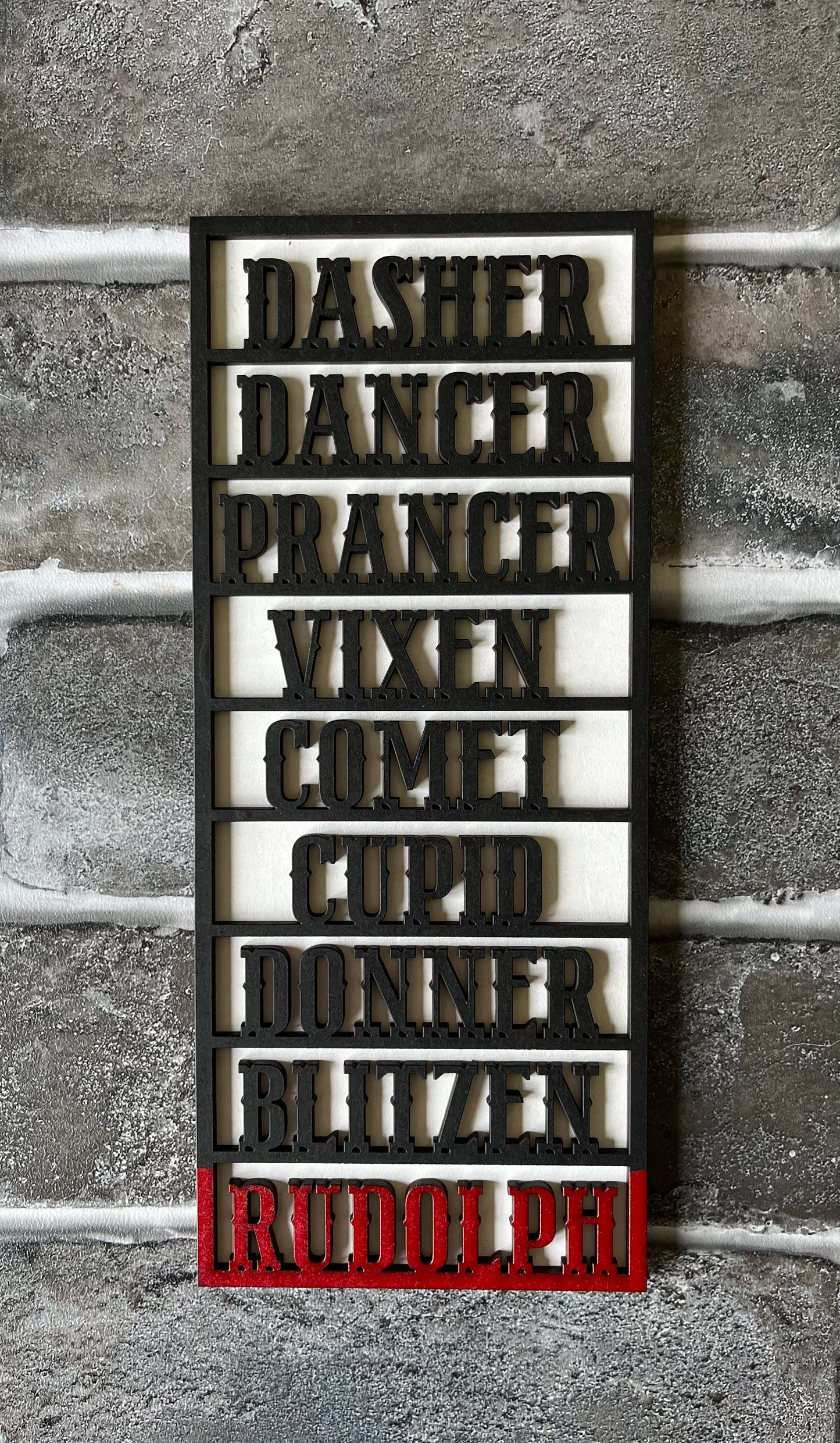 Reindeer Name Sign