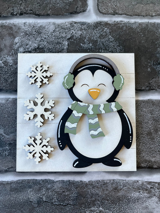 Snowflake Penguin Ladder Tile