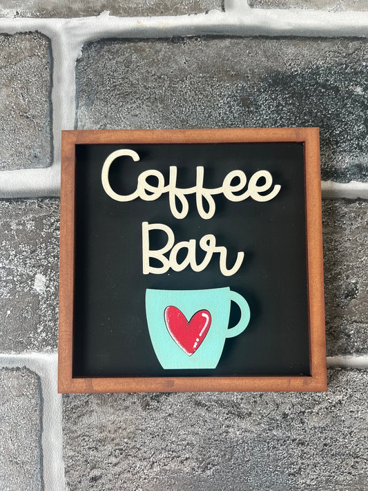 Coffee Bar with Cup Ladder Tile