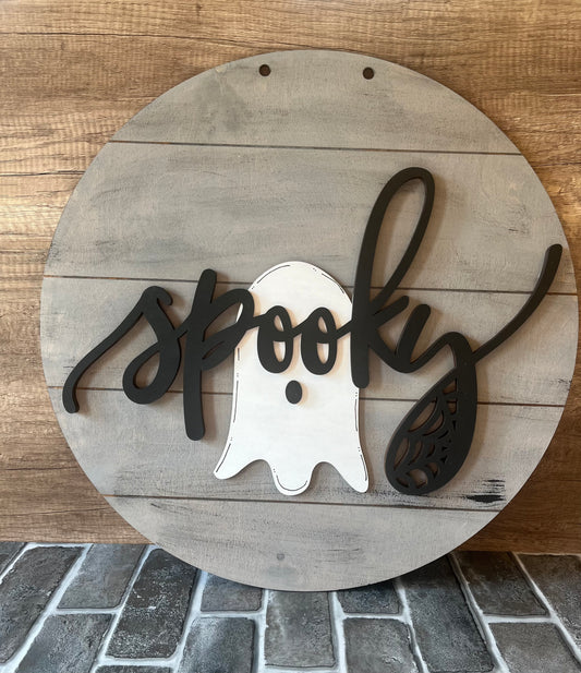 Spooky Ghost Door Hanger
