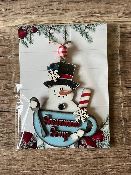 Snowman Soup Ornament