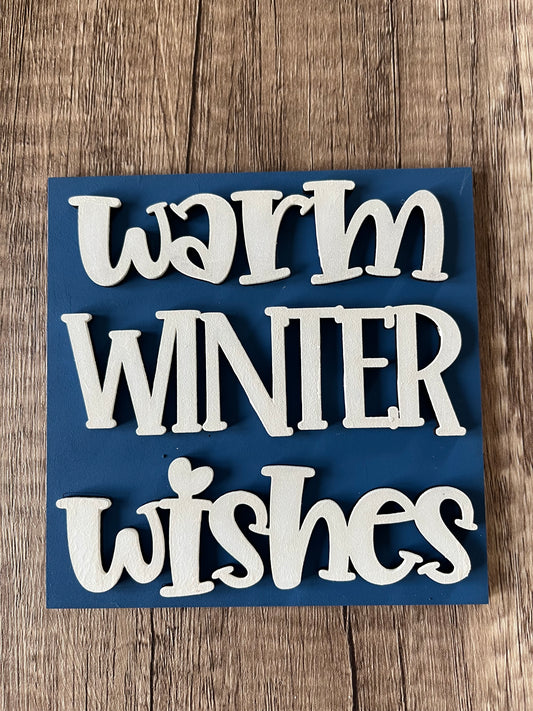 Warm Winter Wishes Ladder Tile