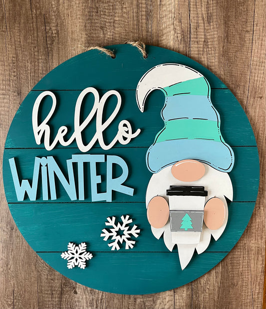 Hello Winter Door Hanger