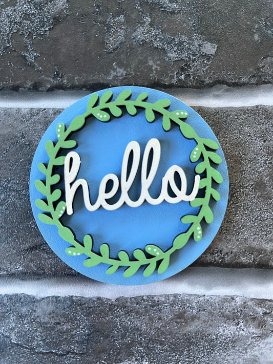 Wreath Hello Seasonal Round