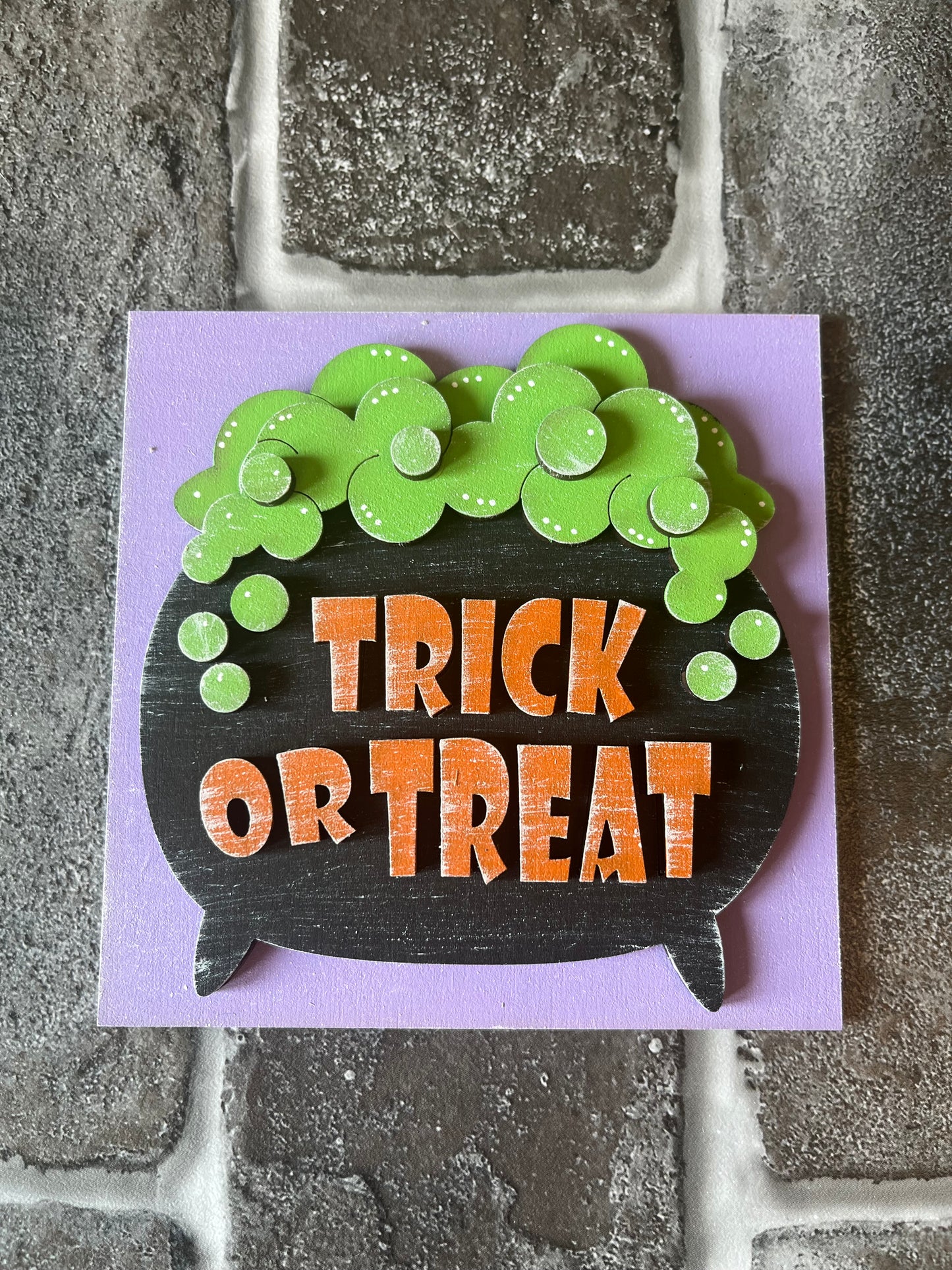 Trick or Treat Caldron Ladder Tile