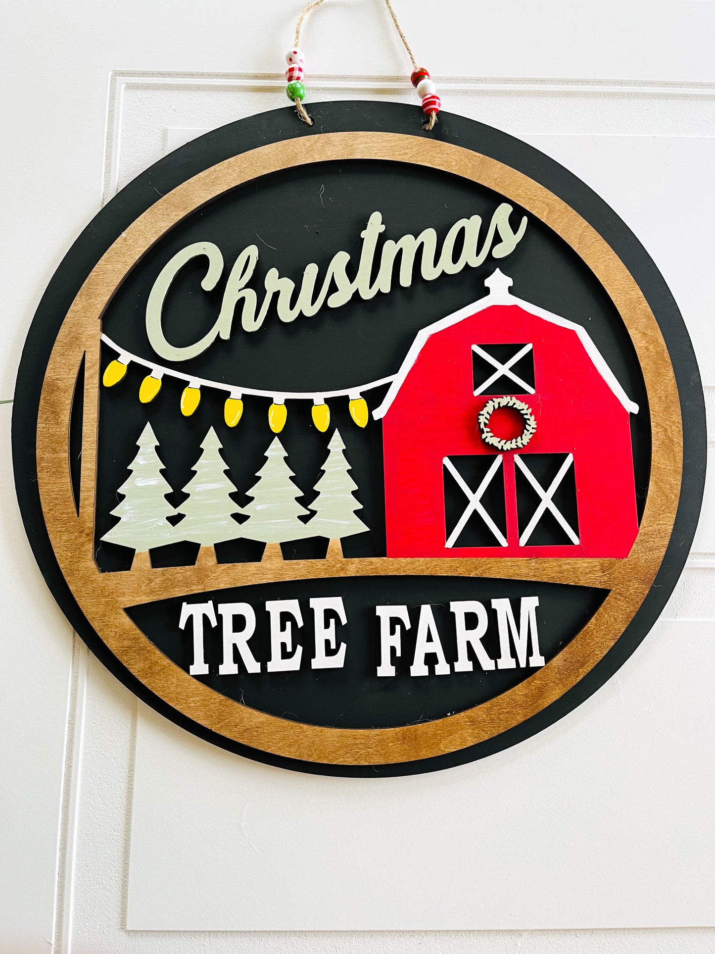 Christmas Tree Farm Door Hanger