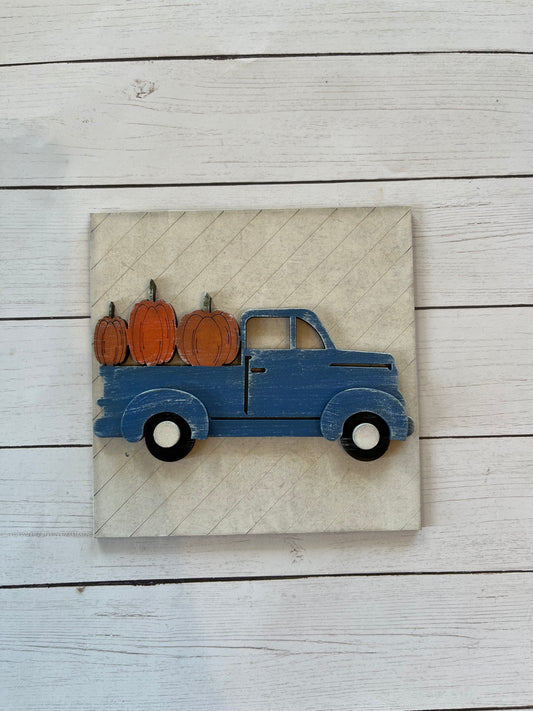 Pumpkin Truck Ladder Tile