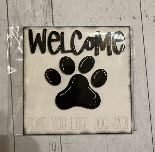 Welcome Dog Ladder Tile