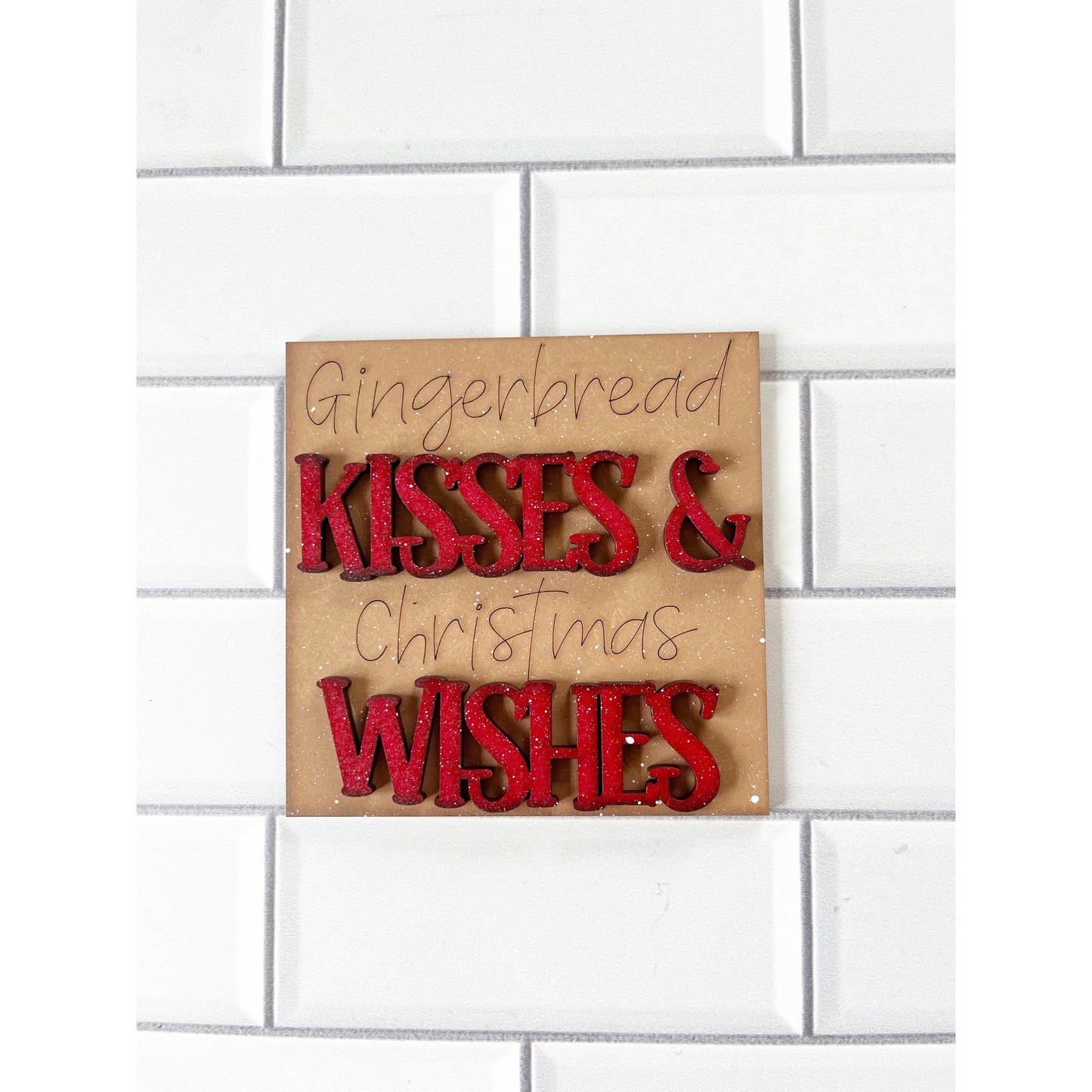 Gingerbread Kisses Ladder Tile