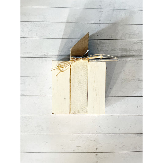 Small Wooden Pumpkin Shelf Sitter
