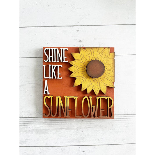 Shine Sunflower Ladder Tile
