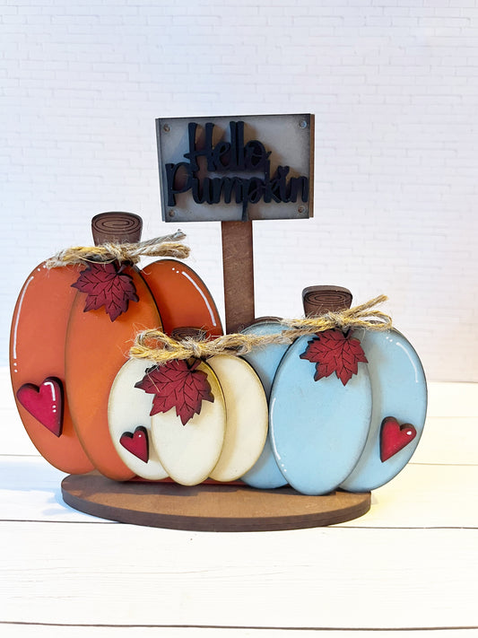 Hello Pumpkin Shelf Sitter