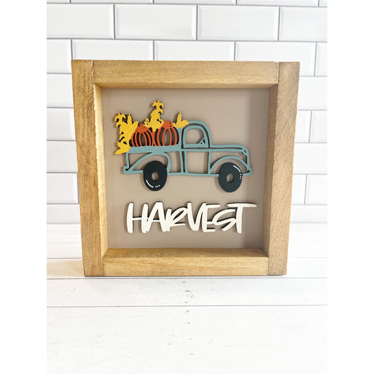 Framed Harvest Sign