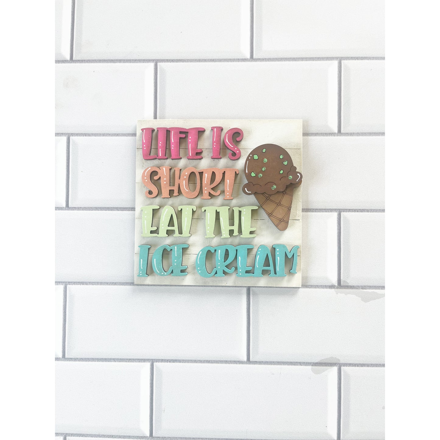 Life Is Short Ladder Tile