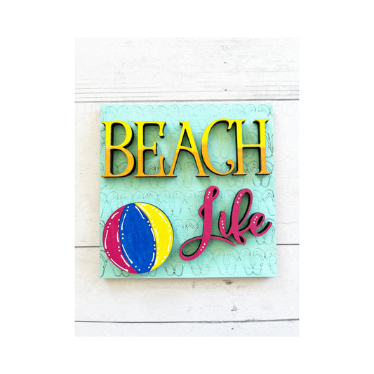 Beach Life Ladder Tile
