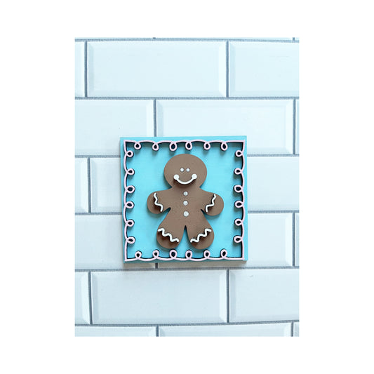 Framed Gingerbread Ladder Tile