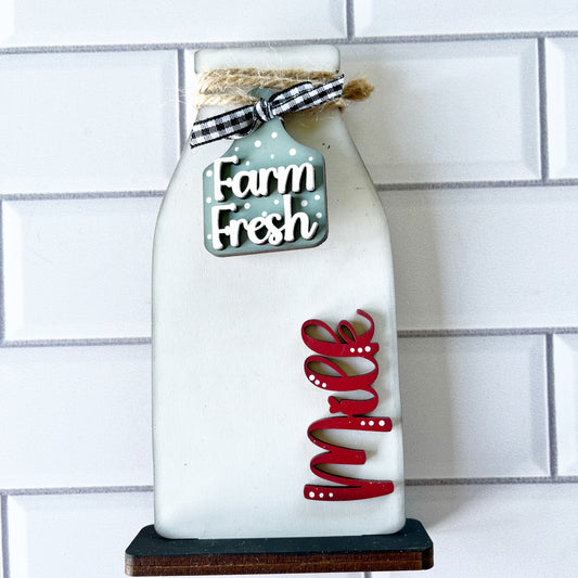 Milk Jar Shelf Sitter