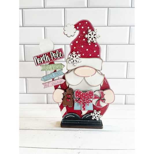 Santa Gnome Shelf Sitter