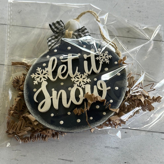 Let It Snow Ornament