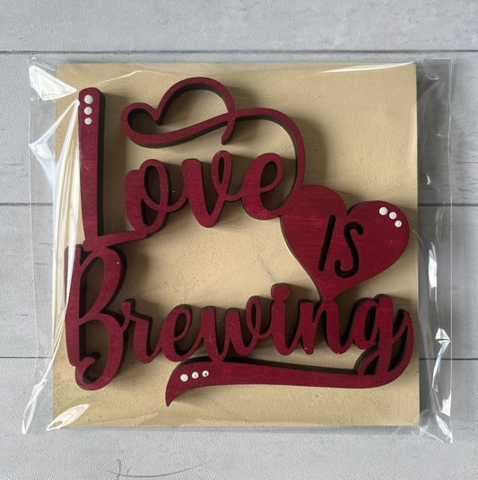 Love is Brewing Ladder Tile