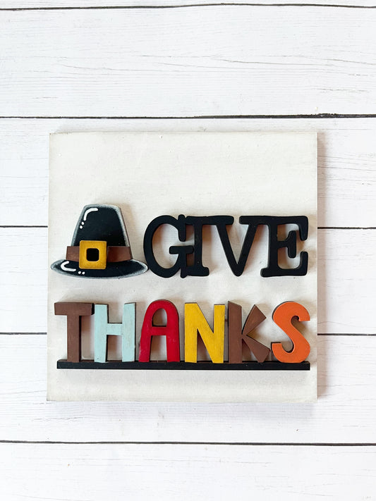 Give Thanks Ladder Tile