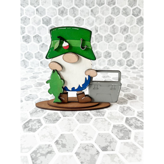 Fishing Gnome Shelf Sitter
