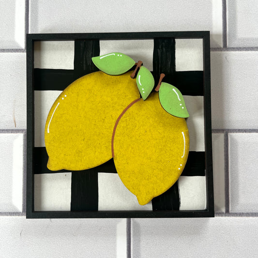 Plaid Lemon Ladder Tile