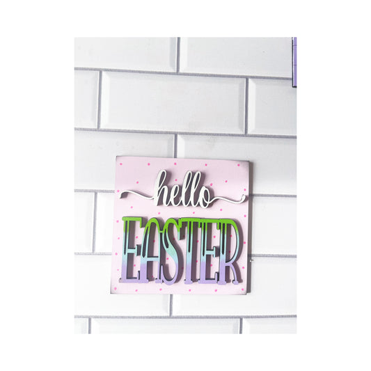 Hello Easter Ladder Tile Easter Tile