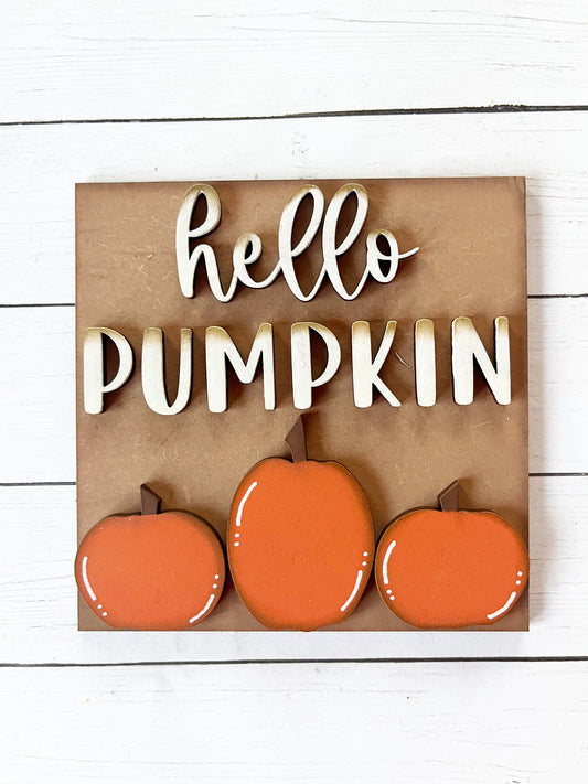 Hello Pumpkin Ladder Tile