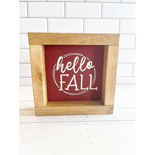 Hello Fall Shelf Sitter