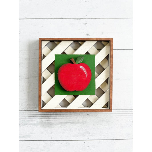 Apple Framed Ladder Tile