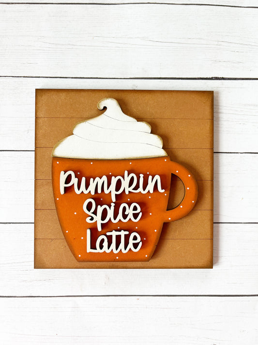 Pumpkin Spice Latte Ladder Tile