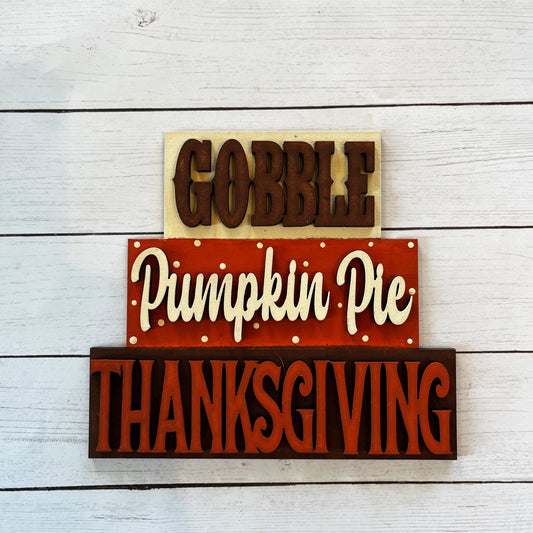 Gobble Word Stacker Shelf Sitter