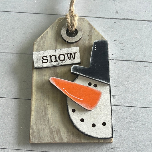 Snowman Tag/Ornament