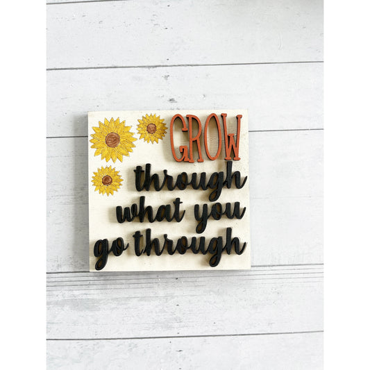 Grow Sunflower Ladder Tile