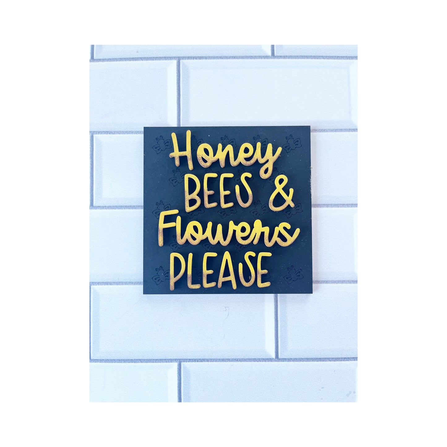 Honey Bees Flower Ladder Tile