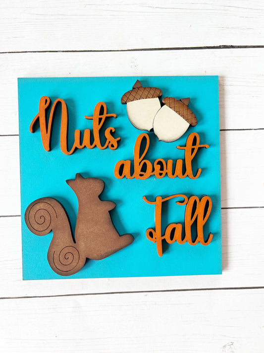Nuts About Fall Ladder Tile