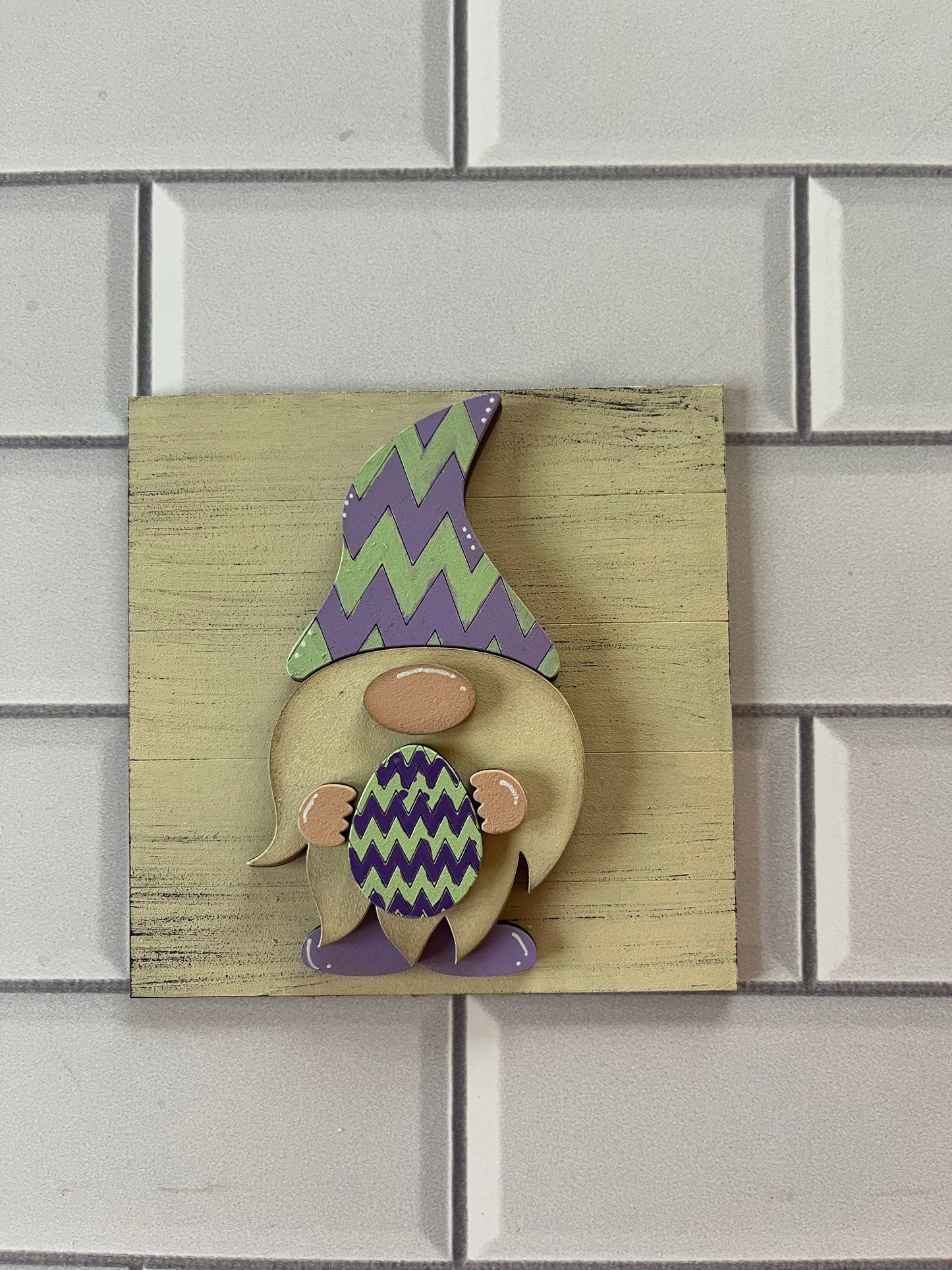 Easter Gnome Interchangeable Ladder Tile