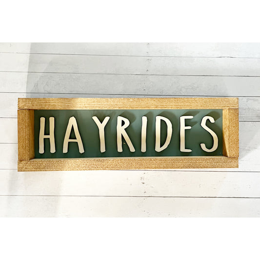 Hayrides Rectangle Shelf Sitter