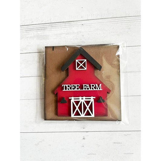 Tree Farm Barn Ladder Tile